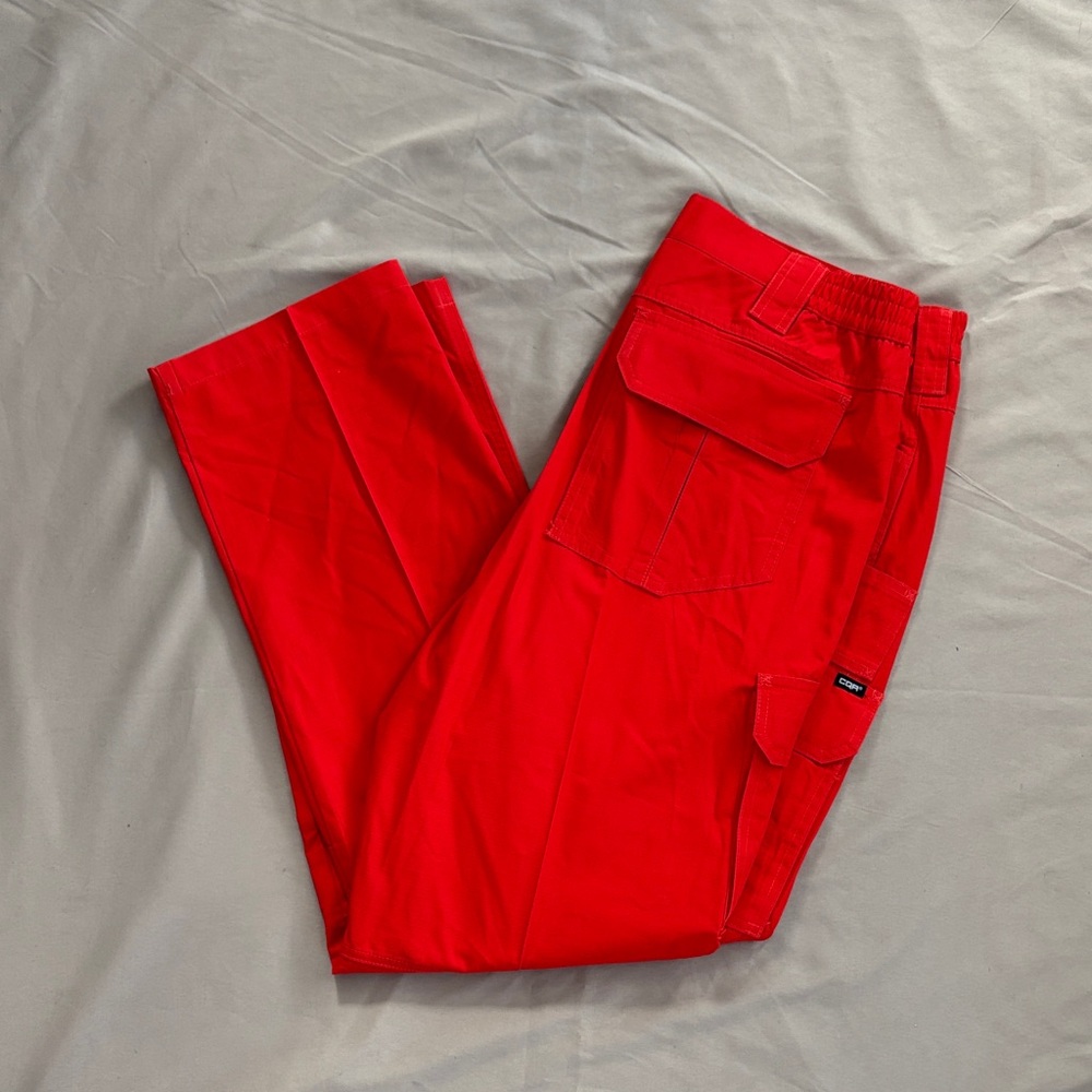 CQR Red Tactical Cargo Pants Size 34 x 32 | Utility Outdoor Workwear Style 😎‎